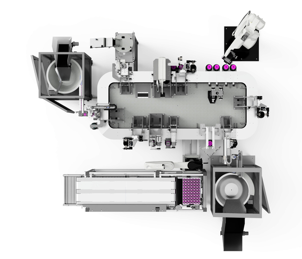 Automated magnetic assembly line