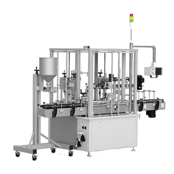 automatic dosing-line for cosmetic product