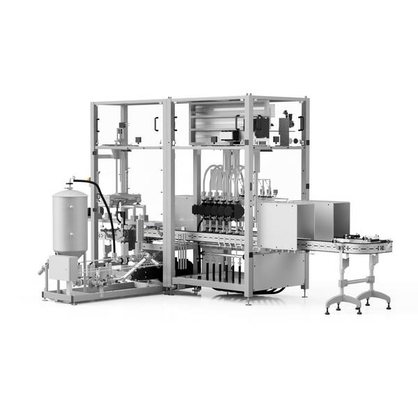 Automatic liquid machine for short serie