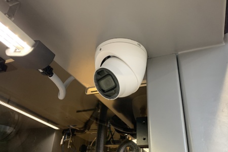 Remote camera for detects error robotics machine