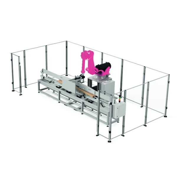 Stave milling ultra compact robotized machine