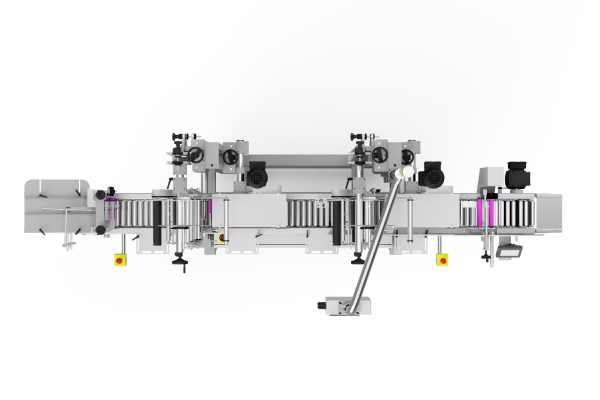 étiqueteuse automatique de produit cylindrique et fin